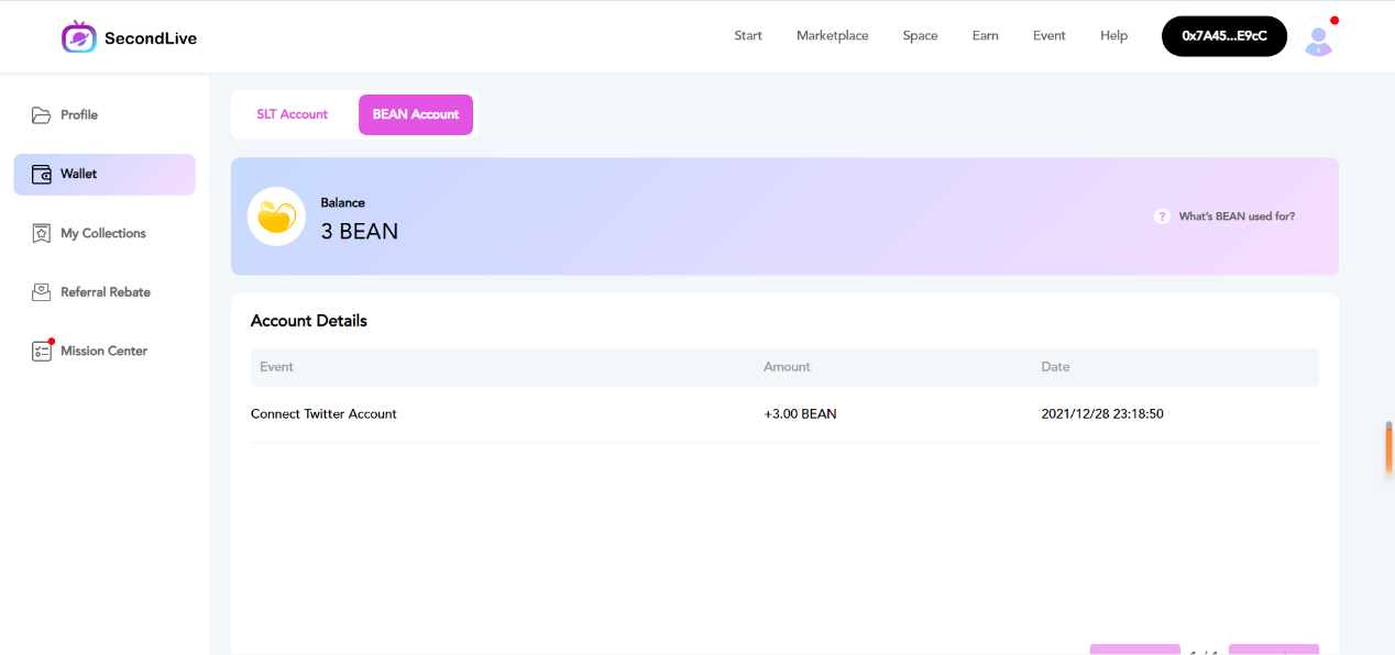 币安投资项目SecondLive撸空投