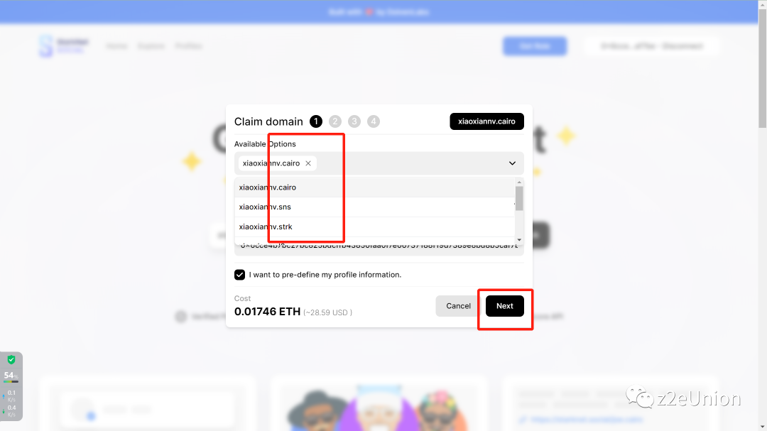 空投埋伏:StarkNet Social 测试网教程