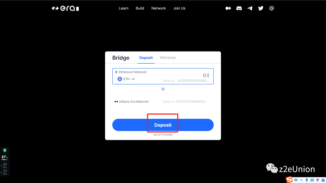 空投埋伏：zkSync Era主网交互