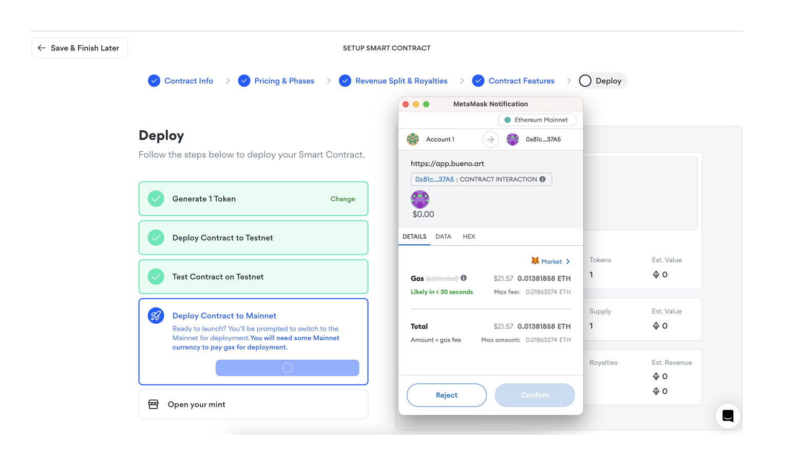 教程|零代码铸造ERC721格式NFT