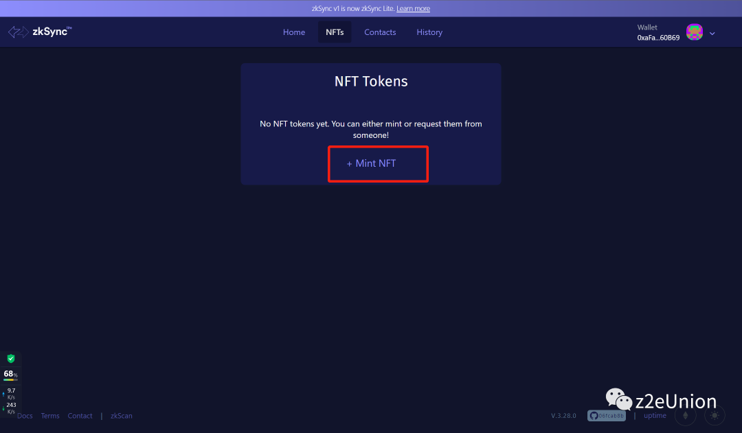 空投埋伏--ZKSync重点生态交互
