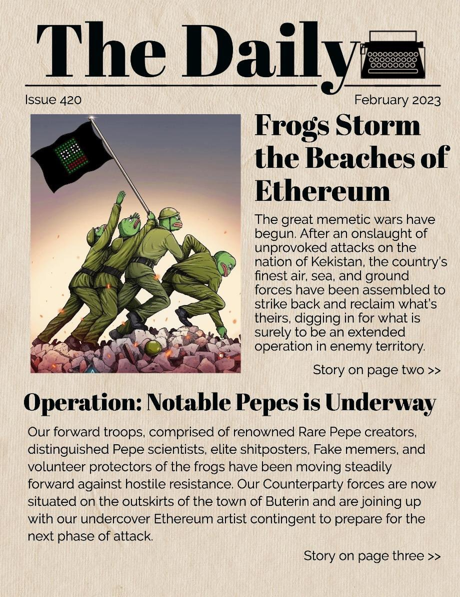 NFT｜追踪02.05 Checks - Pepe Edition 进展