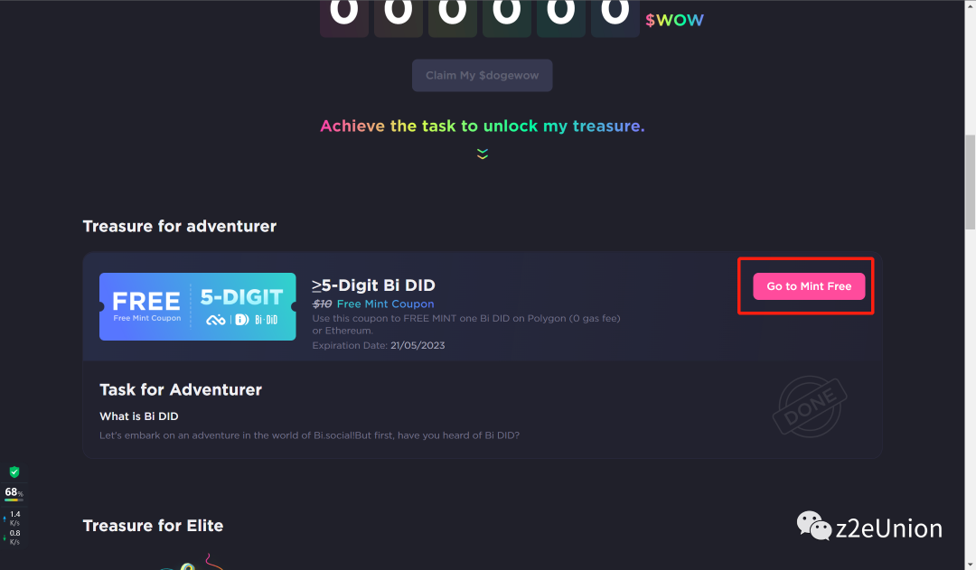 Bi.social 平均瓜分10000token