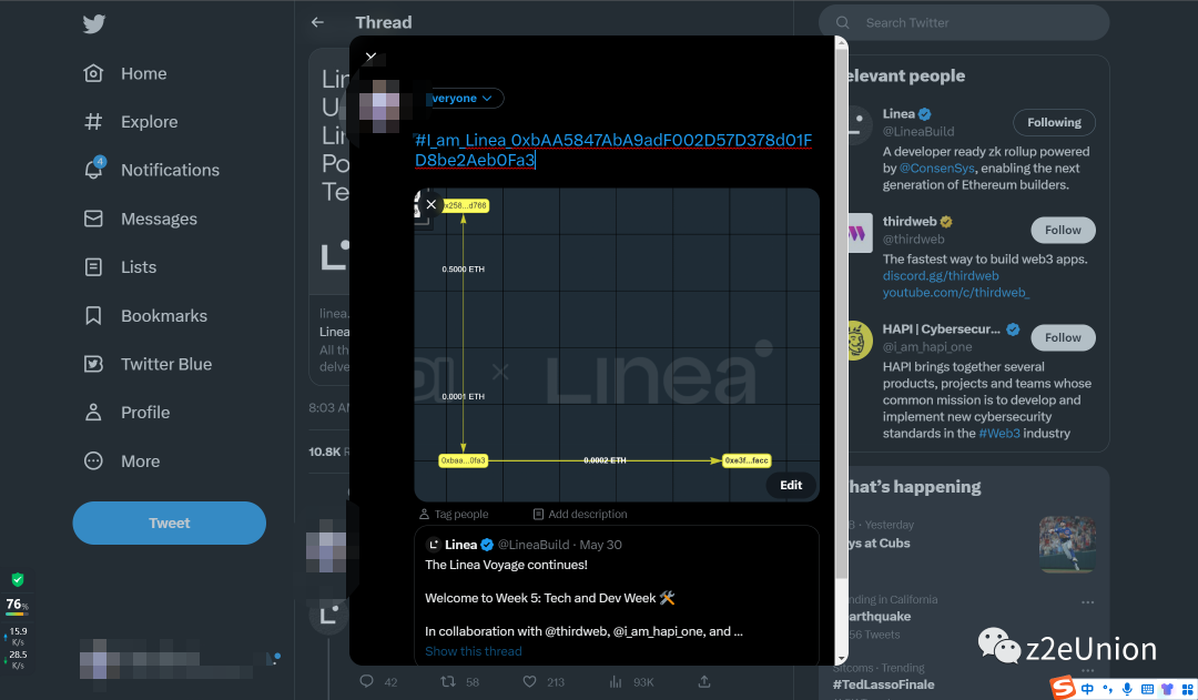 Linea第5周奥德赛任务教程