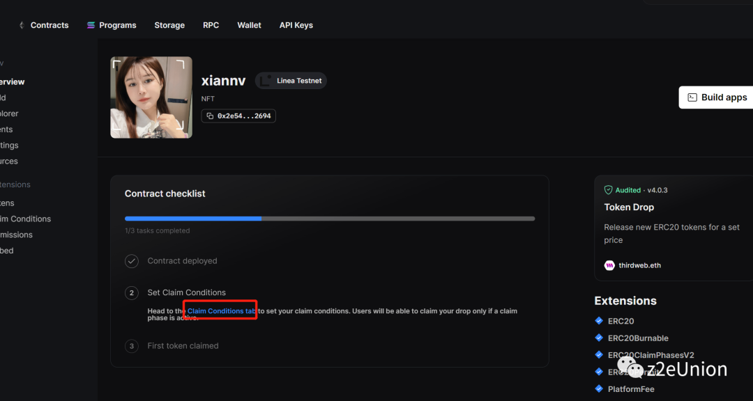 Linea第5周奥德赛任务教程