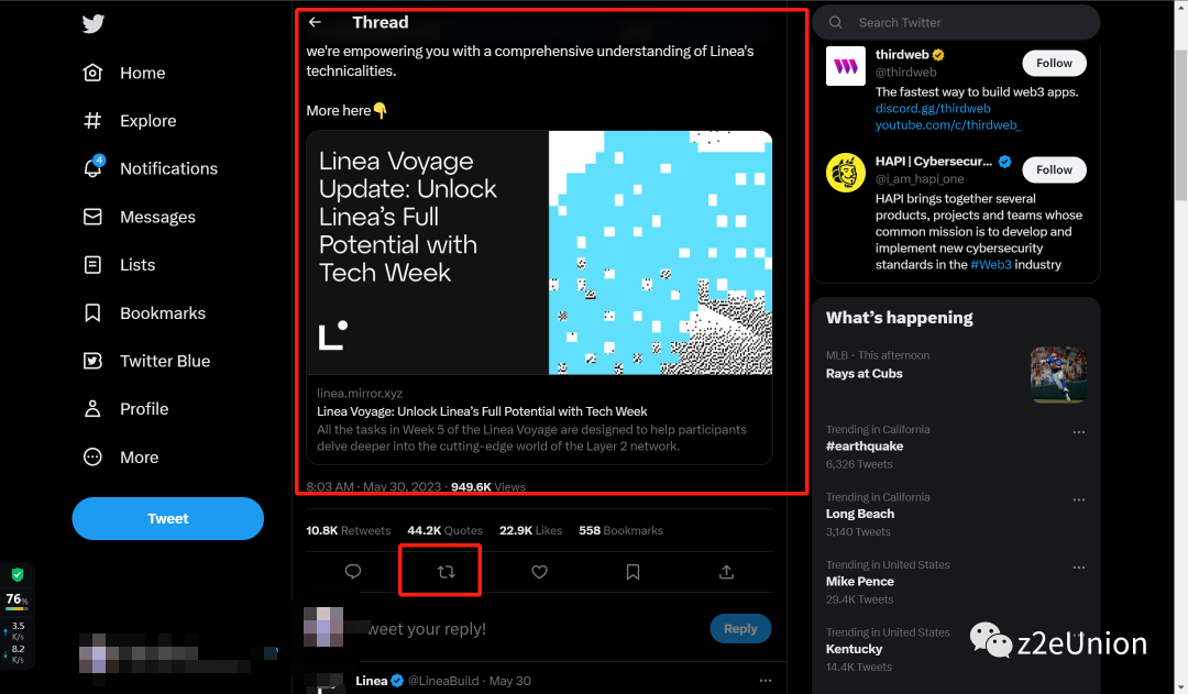 Linea第5周奥德赛任务教程